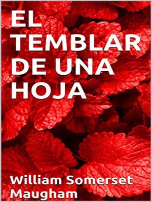 cover image of El temblar de una hoja